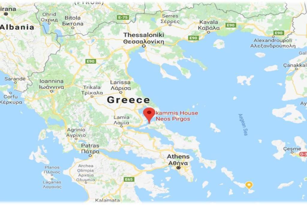 Amazing Sea View-neos Pyrgos -evoia Greece בית נופש